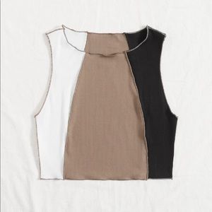 Colorblock Rin Knit Tank Top